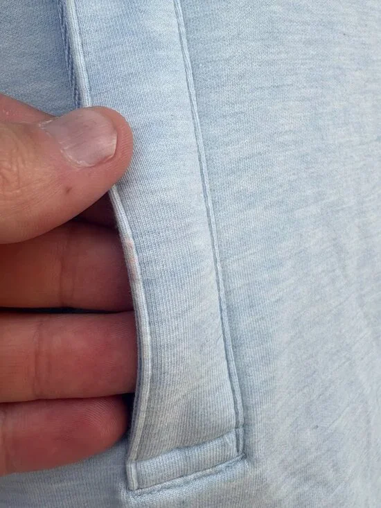 Travis Mathew Cloud 2.0 Quarter Zip Sweater Men's XL Powder Blue Elderberry Golf - Picture 11 of 15